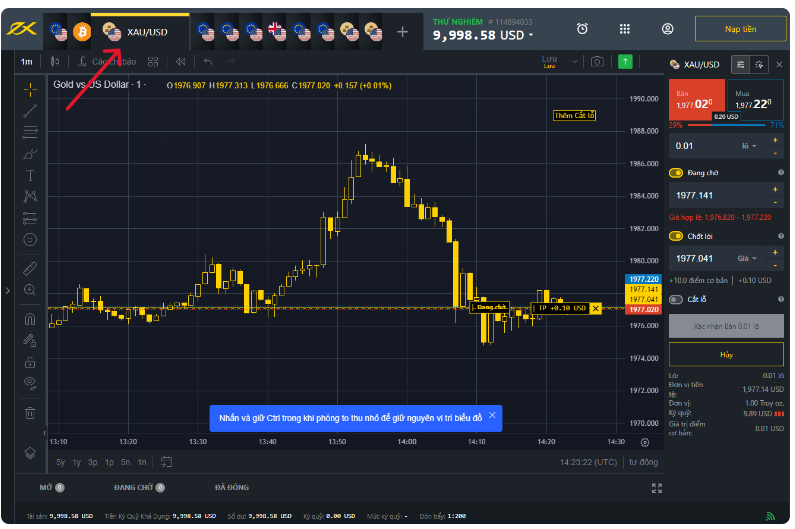 Kinh nghiệm trade Vàng XAU/USD cho người mới