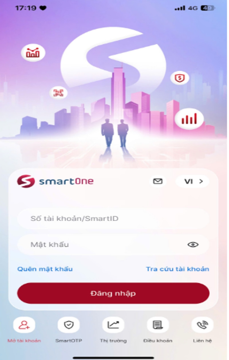 Cách sử dụng SmartOne VPS để quản lý tài khoản chứng khoán