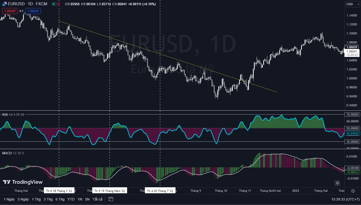 Sử dụng RSI MACD để bắt đảo chiều 1 Trend mạnh.